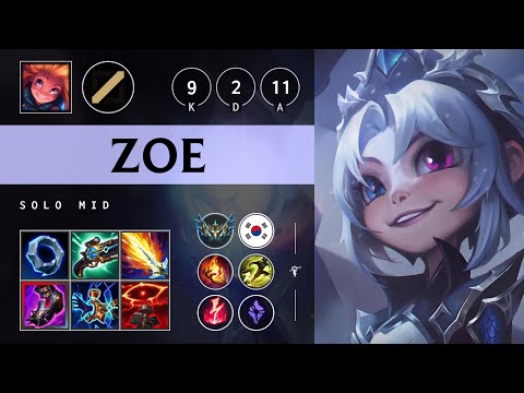 Zoe Mid vs Ahri - KR Challenger Patch 25.19