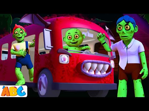 Five Spooky Zombies Riding on a Bus | New 3D Scary Halloween Song for Kids by @AllBabiesChannel