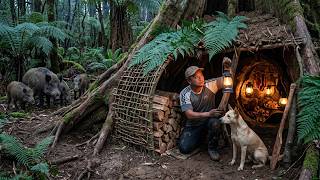 Building a Secret Survival Shelter Under a Giant Hollow Tree | Living Among Wild Boars MQDEFAULT Thumbnail