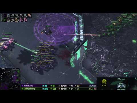 Starcraft 2 - TvZ - Pokebunny vs DemiLove on Dusk Towers