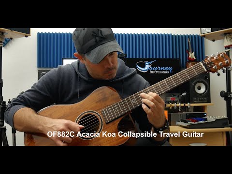 Journey Instruments Collapsible Travel Guitar OF882C 2023 - Solid Acacia image 7