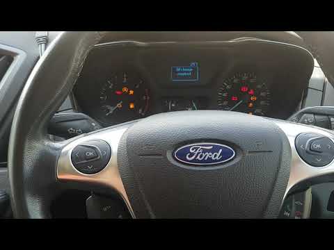 Ford Transit 2014-2018 Oil Service Reminder Reset