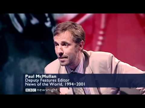 Alastair Campbell & Paul McMullan Hacking Debate on Newsnight - NOTW Phone Hacking
