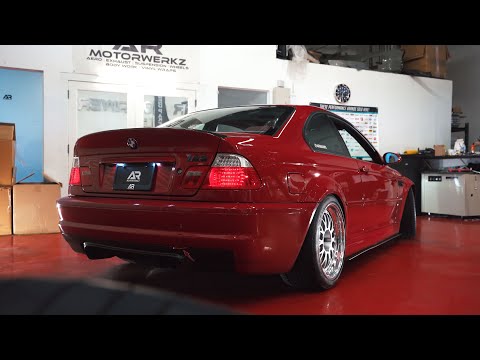 My E46 M3 on E88 BBS's at AR Motorwerkz