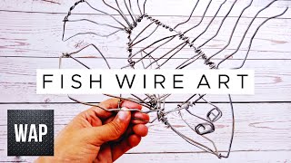 How to Make Fish Wire Sculpture Art for Beginners | Wire Art Projects