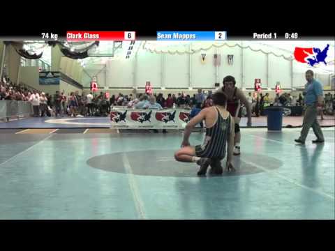 Clark Glass vs. Sean Mappes at 2013 ASICS University Nationals - FS