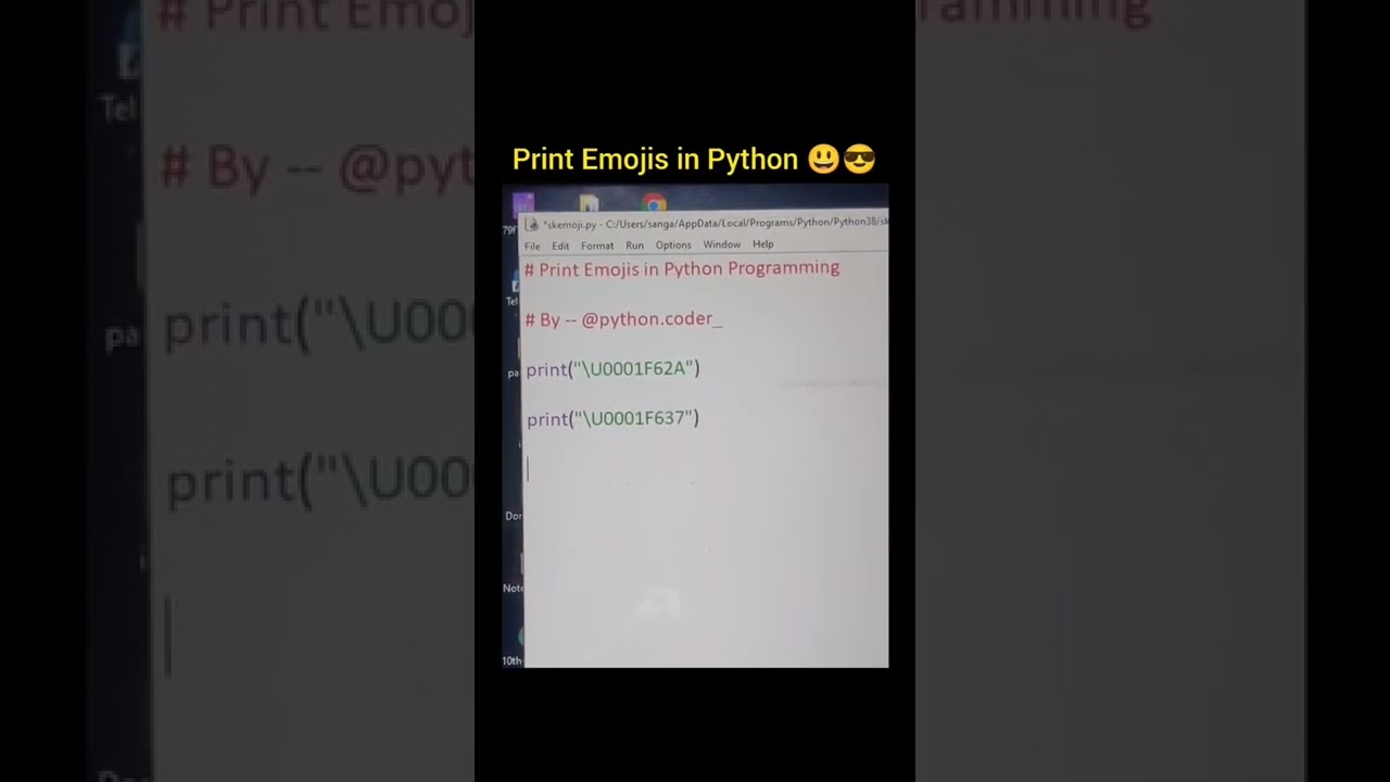 Emojis in Python | Print Emojis in Python Programming