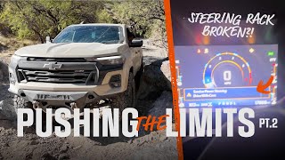 2023 Chevy Colorado Z71 Off-roading Part 2 (BLOWN STEERING RACK AND BODY DAMAGE)