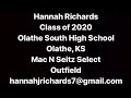 Hannah Richards 2020 Softball Recruiting Video