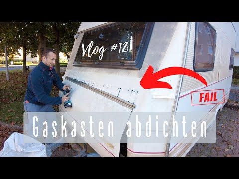 #12 Sealing the caravan gas bottle hatch | Sealing the gas bottle hatch | Camper & caravan renova...