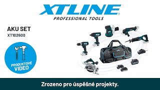 XTline Sada aku nářadí 18V 10dilů