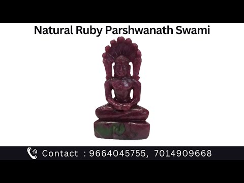 Jain Parashwnath Swami/ Natural Ruby Gemstone/ 23 Tirthankara of Jain Religious