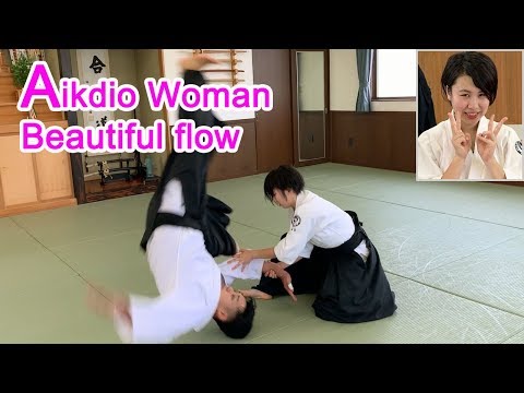 Aikido women - dynamic and beautiful flow