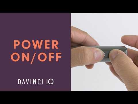 How to Turn On/Off Your DaVinci IQ - DaVinciVaporizer.com