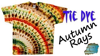 How to Tie Dye:  Autumn Rays  [Ice Dye]