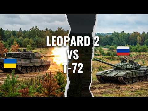 Leopard 2A6 vs T-72. Echtes Gefecht auf Video!