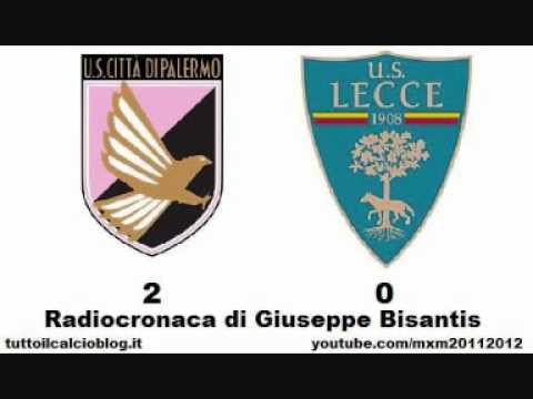 PALERMO-LECCE 2-0 - Radiocronaca di Giuseppe Bisantis (27/10/2011) da Radiouno RAI