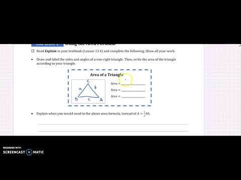 Lesson 13.4 Problem Solving With Trigonometry