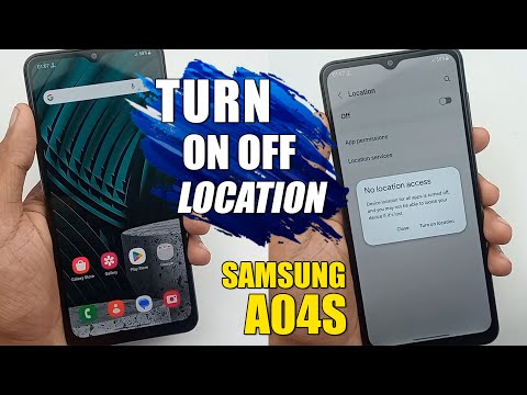 How To Turn ON OFF Location - Samsung Galaxy A04s