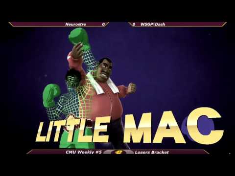 CMU Smash 4 Weekly #5 - Nuerostre (Wario) vs. Dash (Little Mac) - Loser's Bracket