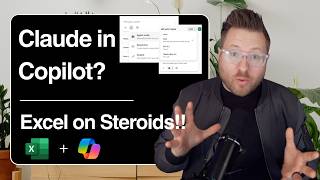 Claude in Copilot? Excel on Steriods!! Agent Mode in Excel!!