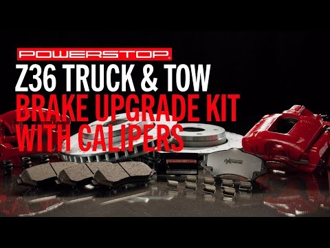 Z36 Truck & Tow Upgrade Brake Kit w/ Powder Coated Calipers | PowerStop
