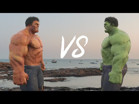 #Superheroes  Hulk VS Red Hulk - Dance Battle In Real Life 4K !