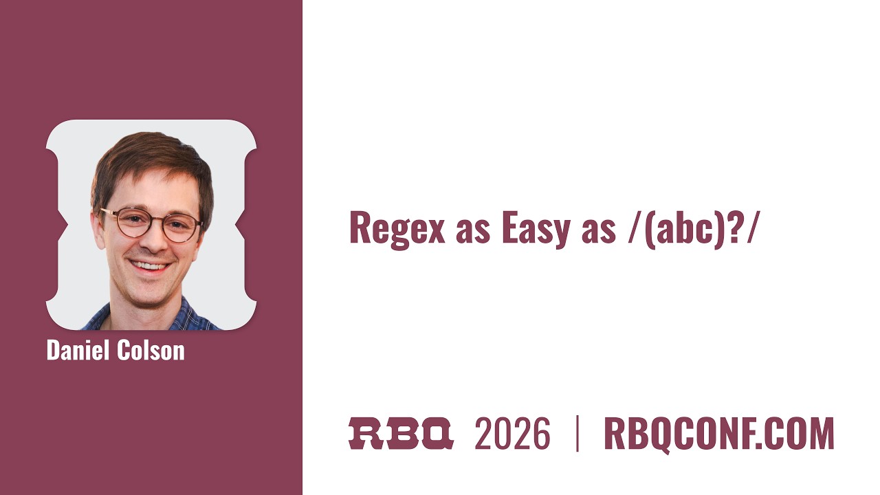 Regex as Easy as /(abc)?/ by Daniel Colson