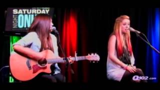 Megan and Liz Covers Cher Lloyd 'Want U Back' @ Q102