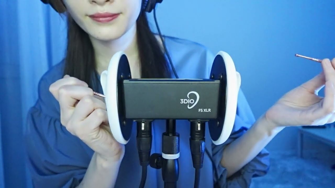 【ASMR】極上の４種のステンレス耳かきフルコース✨　ゴリゴリ鼓膜が好きなひとは見て🥰　【3Dio】