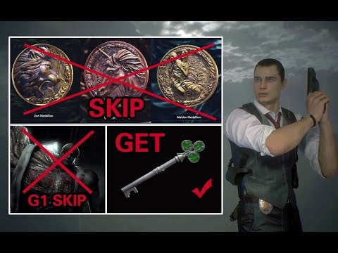 Resident Evil 2 Remake - Skip Birkin Boss & 3 Medallions + Club Key (Leon A Speedrun Skip)