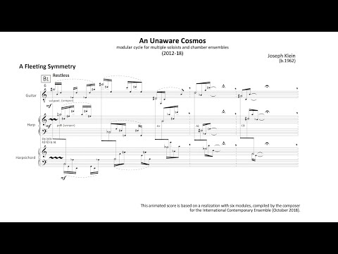 Joseph Klein: An Unaware Cosmos (2012-18) — realization with six modules (ICE Version)
