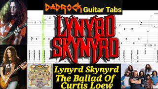 The Ballad Of Curtis Loew - Lynyrd Skynyrd - Lead Guitar TABS Lesson