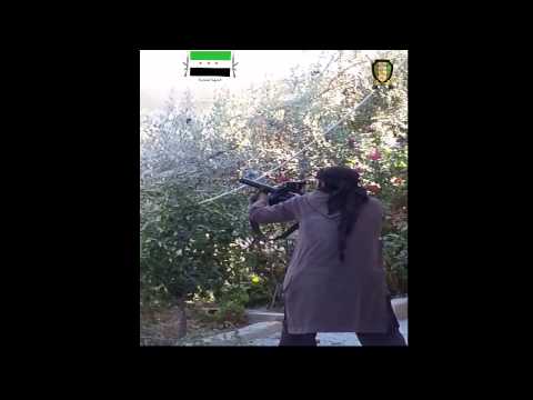 استهداف نقاط تمركز قوات النظام  في قرية الطيبة في ريف دمشق بواسطة قاذف قنابل من قبل الفوج 64 مشاة