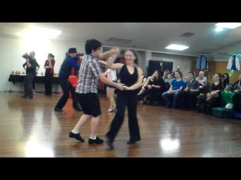 Christchurch Ceroc Champs 2013 Female Pro Guy Am Final - Steve Ting & Debbie Keal