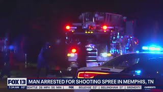 Man arrested for shooting spree in Memphis, Tennessee | FOX 13 Seattle