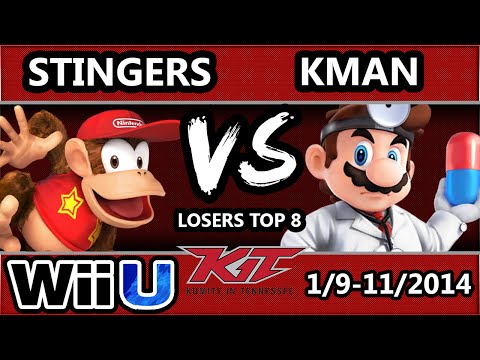 KiT 15 - Stingers (Diddy Kong) Vs. Kman (Dr. Mario) SSB4 Losers Top 8 - Smash 4