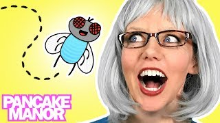 OLD LADY WHO SWALLOWED A FLY ♫| Nursery Rhyme for Kids | Pancake Manor
