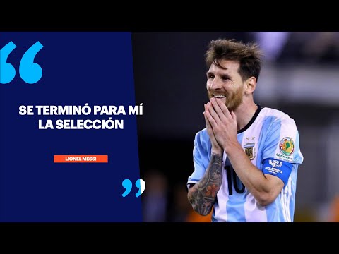 Video: Messi renuncia a la Selección Argentina