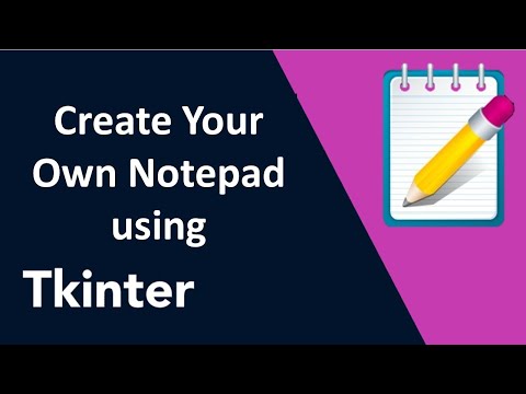 Python Gui Tkinter Project Create Your Own Notepad Using Python Tkinter In 2021