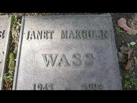 Actress Janet Margolin Grave Westwood Memorial Park Los Angeles California USA March 2021