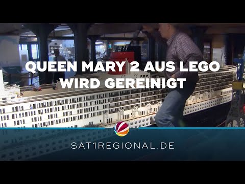 Queen Mary 2 aus Lego wird fünf Tage lang gereinigt