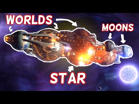 This Ship Is A SOLAR SYSTEM! | Full Modded Playthrough | Stellaris Gigastructures