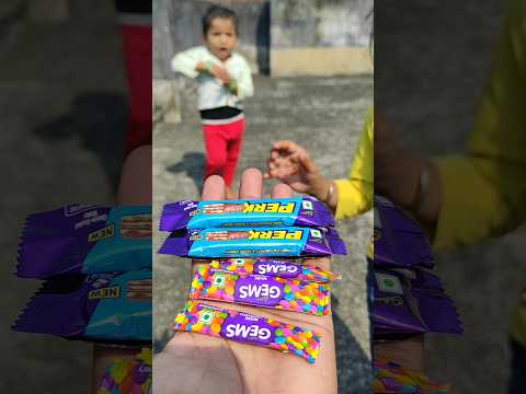 Cadbury gems & Perk chocolate cute baby viral #Shorts #video #youtubeshorts