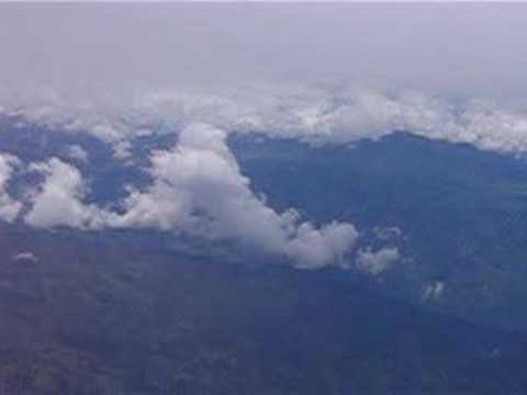 Flying over Colombia Landscape