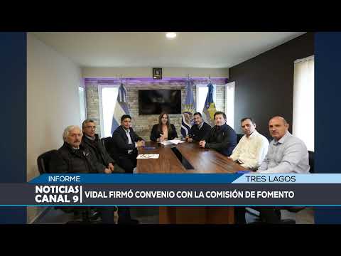 📄 Vidal firmó convenio con la Comisión de Fomento. #treslagos #santacruz