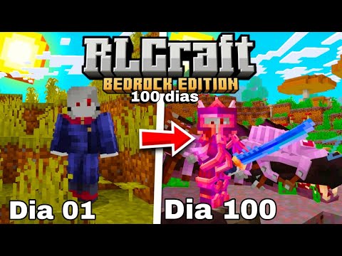 Sobrevivi 100 dias no RLcraft Bedrock O FILME!