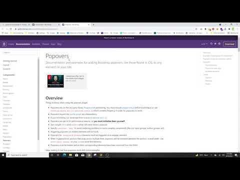 4. Popover in HTML, CSS, Bootstrap - How to create Popover in HTML - Web Programming Practice