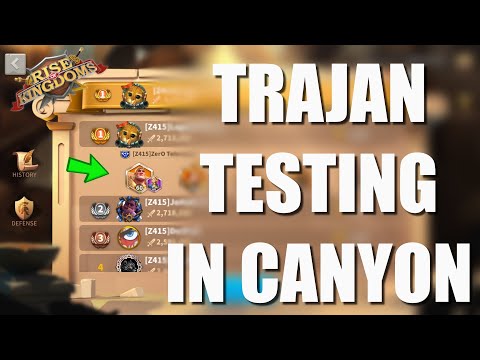 MAX Skill Trajan and lvl 60 testing in Sunset Canyon Rise of kingdoms