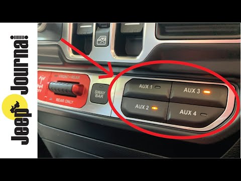 Jeep JL Wrangler Aux Switch - Mopar Auxiliary Switch Bank 82215798AD Installation (Part 2 of 2)